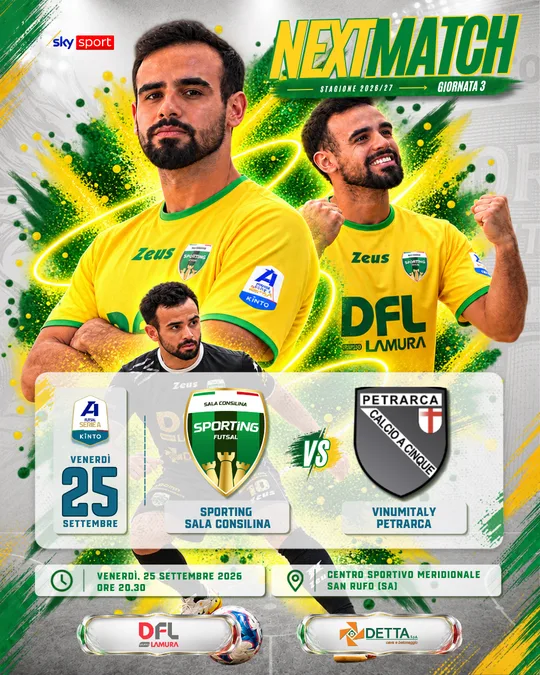 Locandina Sporting Sala Consilina – Vinumitaly Petrarca